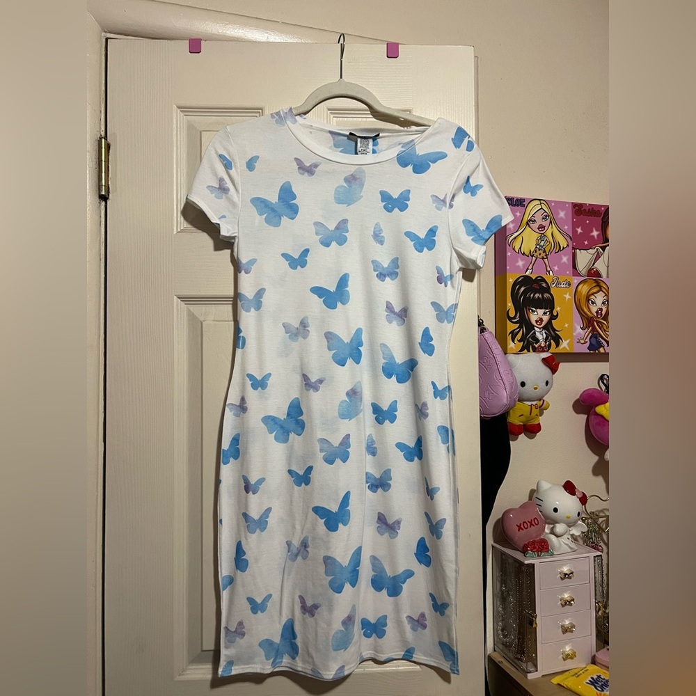 Butterfly Body Con Dress